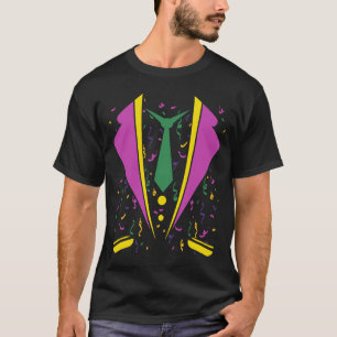 Camiseta Mardi Gras Costume Tuxedo Carnaval Mardi