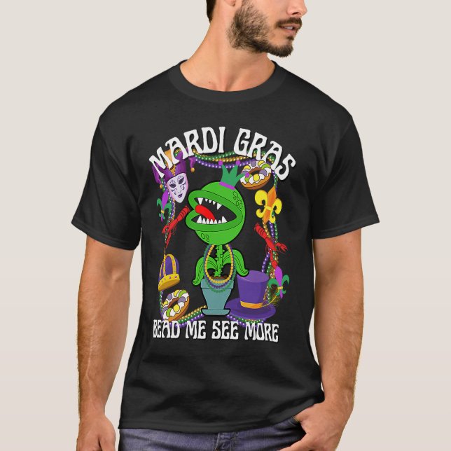 Camiseta Mardi Gras Crawfish Crawdad Feed Me Beads Jester H (Frente)