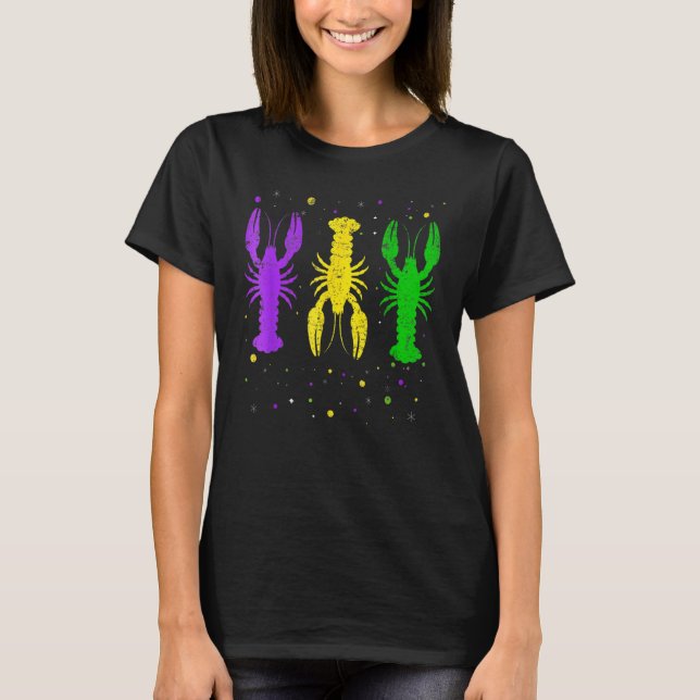 Camiseta Mardi Gras Crawfish Jester Had Bead New Orleans 6 (Frente)