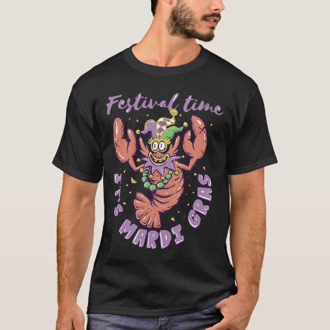 CAMISETA MARDI GRAS CRAWFISH NEW ORLEANS 2023 FESTIVAL (Frente)