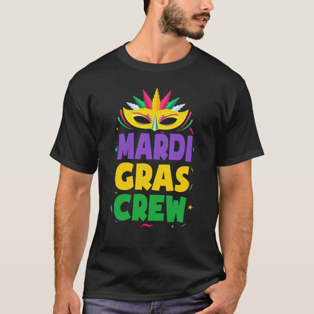 Camiseta Mardi Gras Crew unique New Orleans Parade costume (Frente)