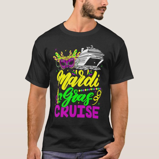 Camiseta Mardi Gras Cruise Carnivals Party Matching Group F (Frente)