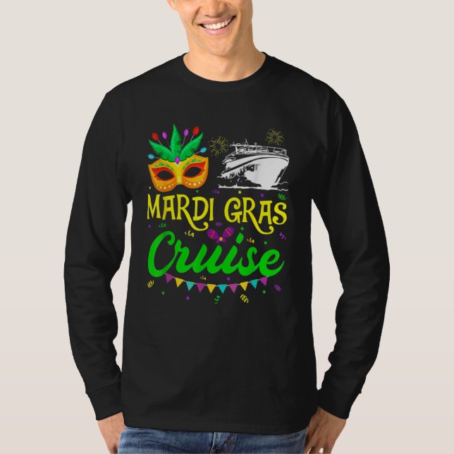 Camiseta Mardi Gras Cruise Cruising New Orleans Party Costu (Frente)