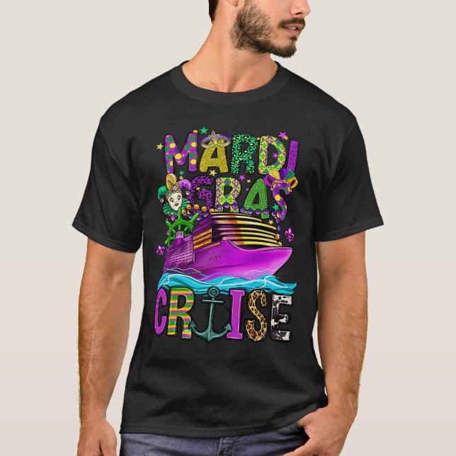Camiseta Mardi Gras Cruise Mask Cruise Ship Party (Frente)