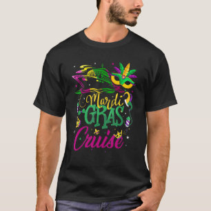 Camiseta Mardi Gras Cruise Mask Cruise Ship Party