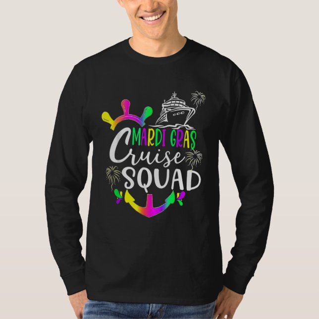 Camiseta Mardi Gras Cruise Squad 2023 Matching Group_8 (Frente)