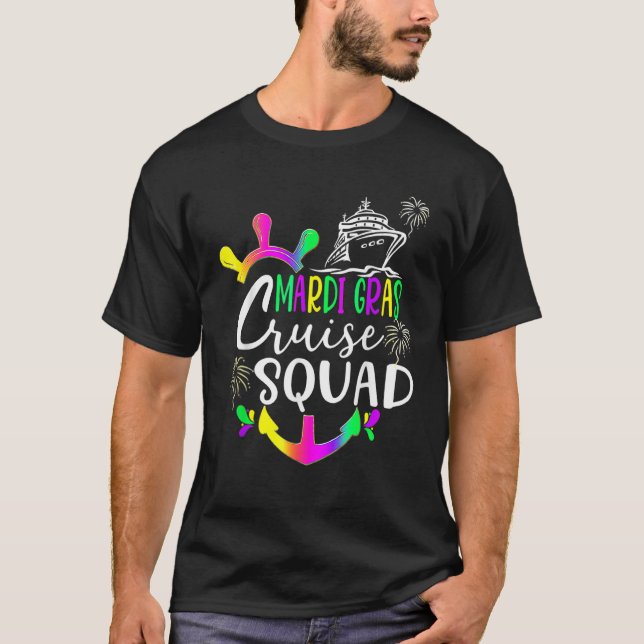 Camiseta Mardi Gras Cruise Squad 2023 Matching Group_8 (Frente)