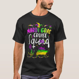 Camiseta Mardi Gras Cruise Squad Matching Group Nova Orlean