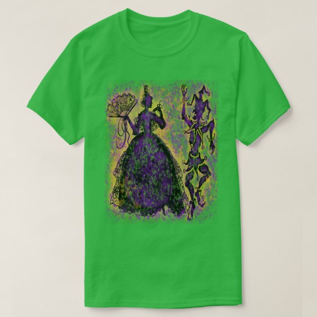 Camiseta Mardi Gras Dance (Frente do Design)