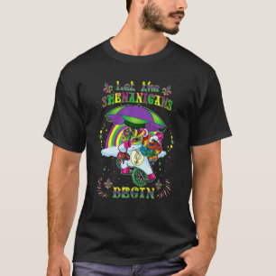 Camiseta Mardi Gras - Decoração do Unicórnio à Escória