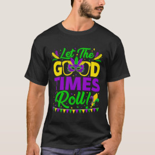 Camiseta Mardi Gras Deixa Os Bons Tempos Rolarem Fleur De L