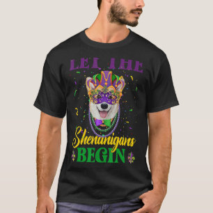 Camiseta Mardi Gras Deixa Os Shenanigans Começarem A Máscar