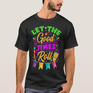 Camiseta Mardi Gras Deixe os bons tempos rolar