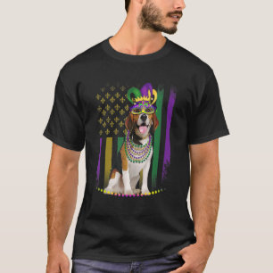 Camiseta Mardi Gras Dog Carnival Beagle Dog Jester Pet Pupp