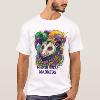 Camiseta Mardi Gras Dog Jester Madness Couple 