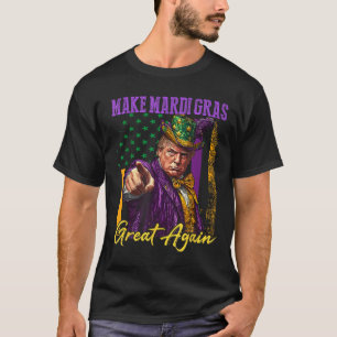 Camiseta Mardi Gras Donald Trump Funny Mardi Gras Americano