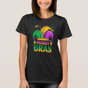Camiseta Mardi Gras Festival do Carnaval Jester Engraçado