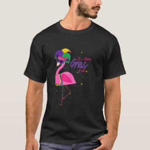 Camiseta Mardi Gras Flamingo Bird