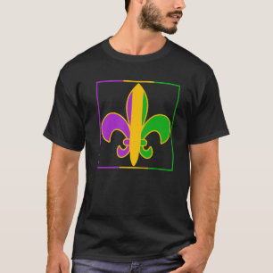 Camiseta Mardi Gras Fleur De Lis Funny Mardi Gras Louisiana