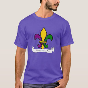 Camiseta Mardi Gras fleur-de-lys personalizado