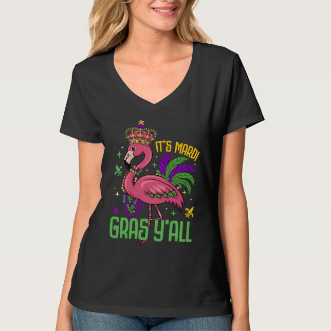 Camiseta Mardi Gras for Women Men É Mardi Gras Y'all (Frente)