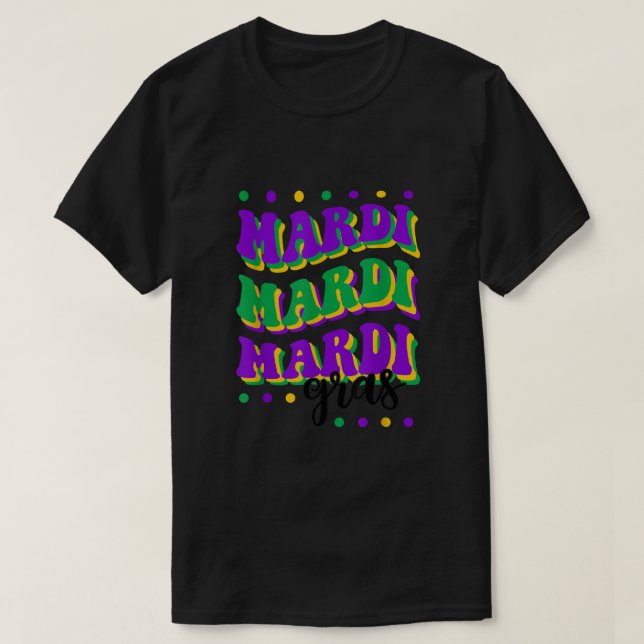 Camiseta Mardi Gras Funny Mardi Gras Party For Men Women T (Frente do Design)