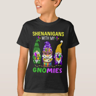 Camiseta Mardi Gras Gnomos Leopard Carnaval Nova Orleans Tr