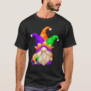 Camiseta Mardi Gras Gnomos Segurando Mask Love Mardi Gras G