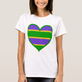 Camiseta Mardi Gras Heart