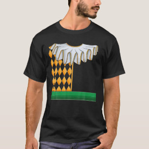 Camiseta Mardi Gras Jester Costume Carnaval Miçangas Menino