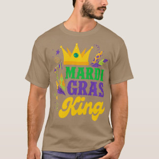 Camiseta Mardi Gras King Funny Mardi Gras Festa de Carnaval
