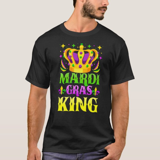 Camiseta Mardi Gras King Mardi Gras Festival (Frente)