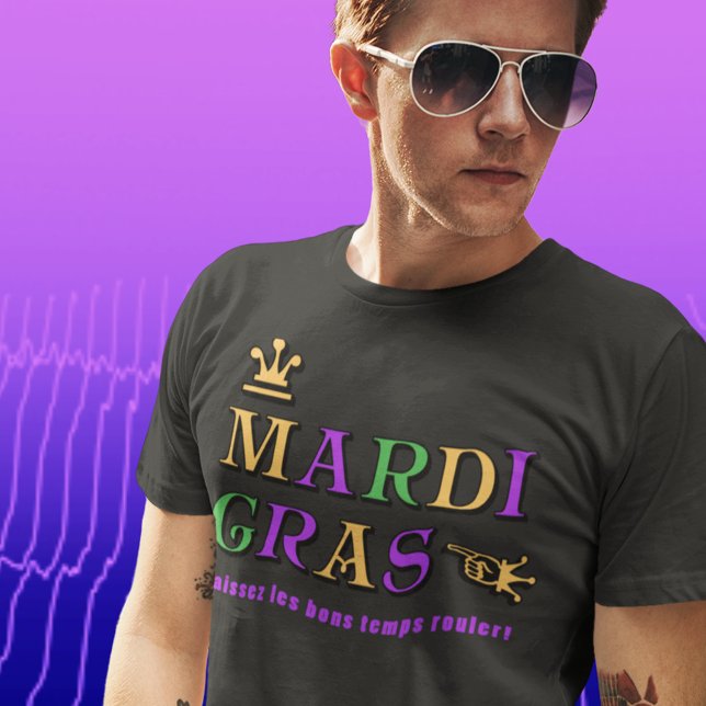 Camiseta Mardi Gras Laissez les bons temps rouler (Criador carregado)