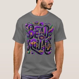 Camiseta Mardi Gras Mascarada Mask Bead Parade Men K