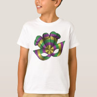 Mardi Gras Mask Kid e Baby Light Shirt