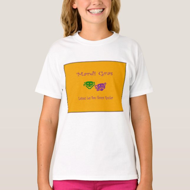 Camiseta Mardi Gras Mask Rouler (Frente)
