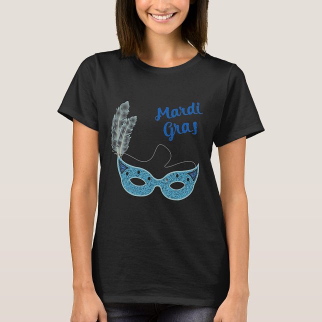 CAMISETA MARDI GRAS MASK TSHIRT (Frente)