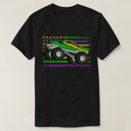 Camiseta Mardi Gras Monster Truck EUA Flag