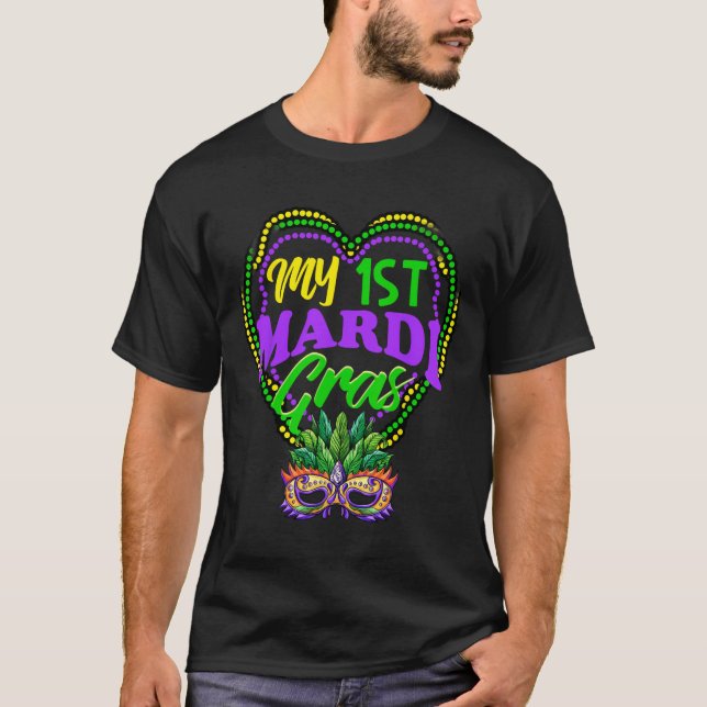Camiseta Mardi Gras My First Mardi Gras (Frente)