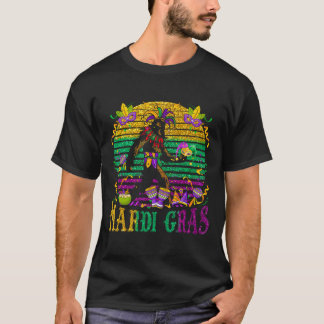 Camiseta Mardi Gras Pé Grande Crianças Divertidas Homens Sa