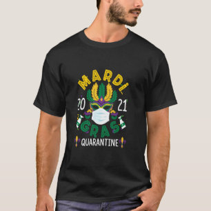 Camiseta Mardi Gras Quarantine 2021 Festival Custo da Másc