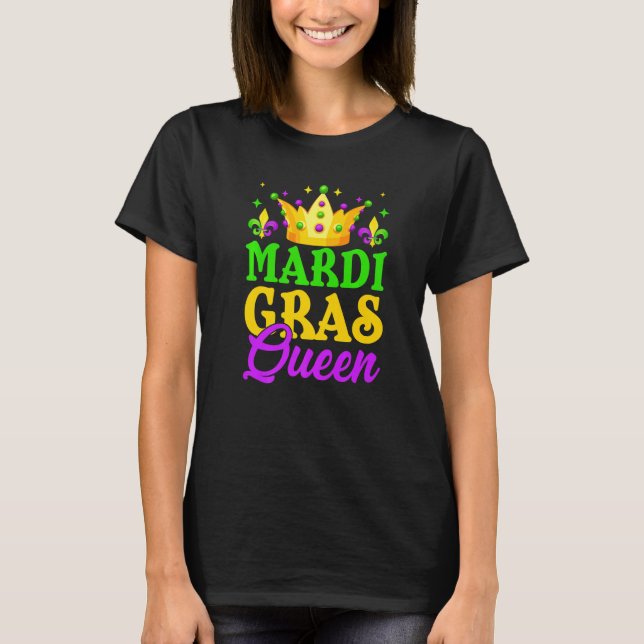 Camiseta Mardi Gras Queen Carnivals Festival Women Costume  (Frente)