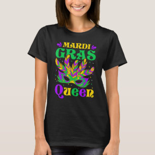 Camiseta Mardi Gras Queen Funny Carnival Mardi Gras Partido
