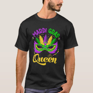 Camiseta Mardi Gras Rainha Mardi Gras Mãe Banda Gorda Terça