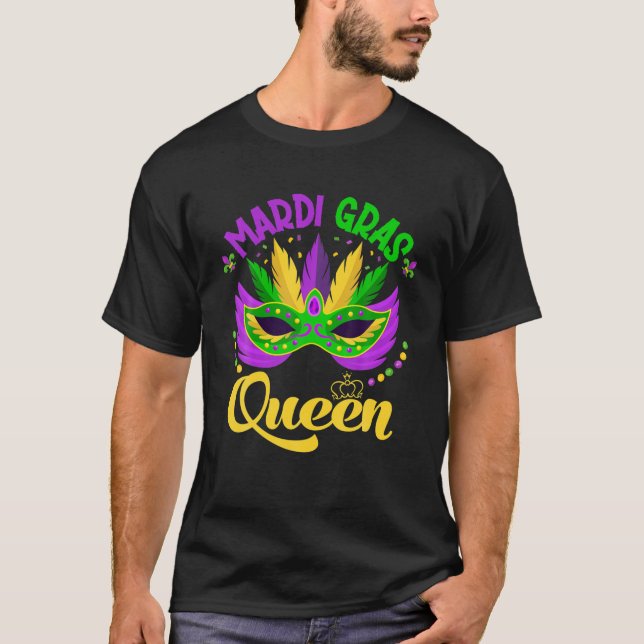 Camiseta Mardi Gras Rainha Mardi Gras Mãe Banda Gorda Terça (Frente)