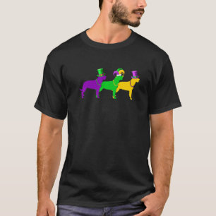 Camiseta Mardi Gras Rottweiler Bead Jester Funny Festiv