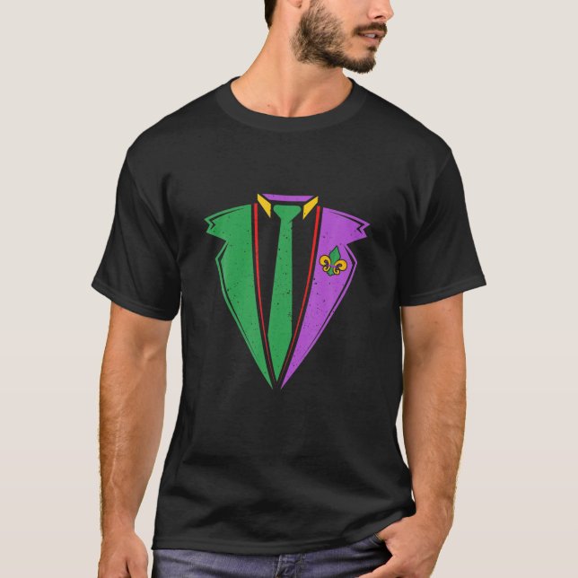 Camiseta Mardi Gras Suit Costume (Frente)