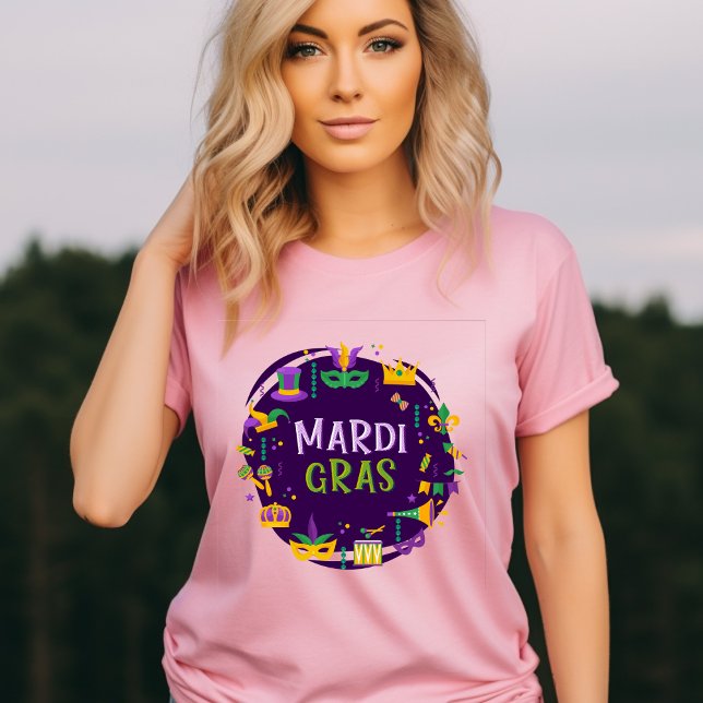Camiseta Mardi Gras T-Shirt (Criador carregado)