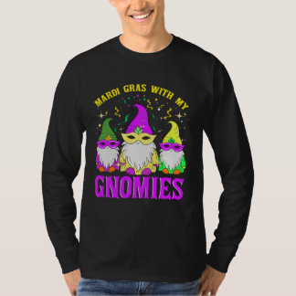 Camiseta Mardi Gras With My Gnomies  Gnomes Squad Family