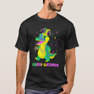 Camiseta Mardi Grawr Rex Com Bolo Rei Para Homens, Mulheres